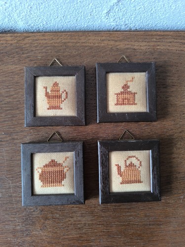 Vintage 4er set minibilder - 4er,