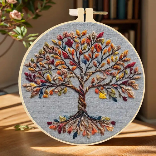 Sticken blumenbaum landschaft - blumenbaum,