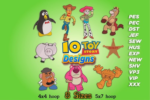 Maschinenstickmotive 10 toy - -,