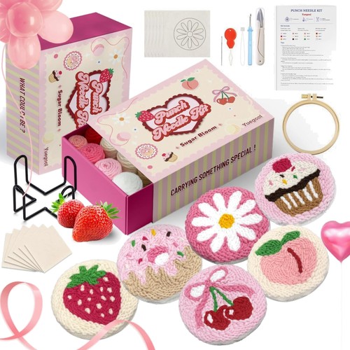 Punch needle set untersetzer - punch,